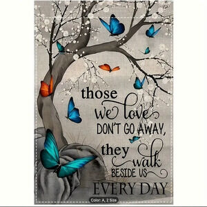 'Those We Love' Memorial Garden Flag - Double-Sided, Weather-Resistant Polyester